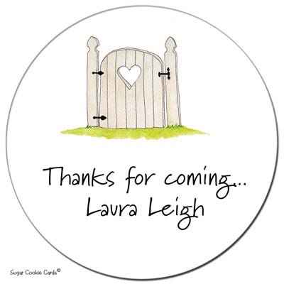 Sugar Cookie Gift Stickers - Garden Gate Sugar Cookie Gift Stickers - Garden Gate